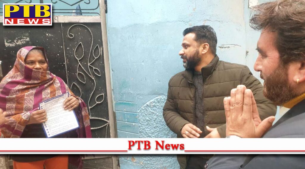 Akali BSP joint candidate Chandan Grewal campaigned from door to door Jalandhar Central