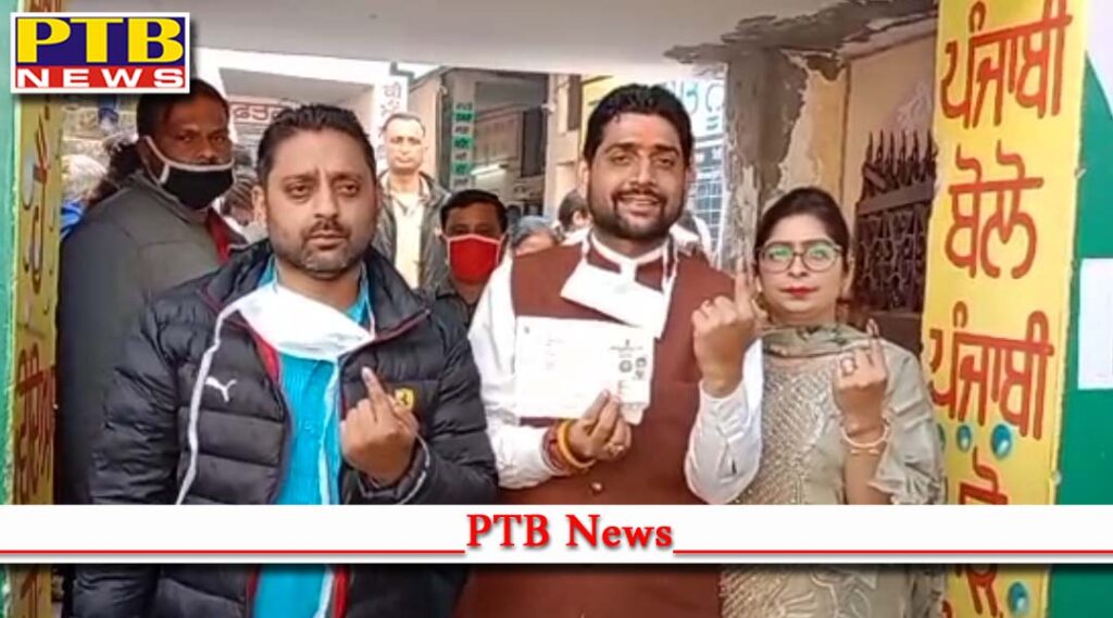 What percentage of votes cast till 6 pm in district Jalandhar What was the situation in light of what? Punjab