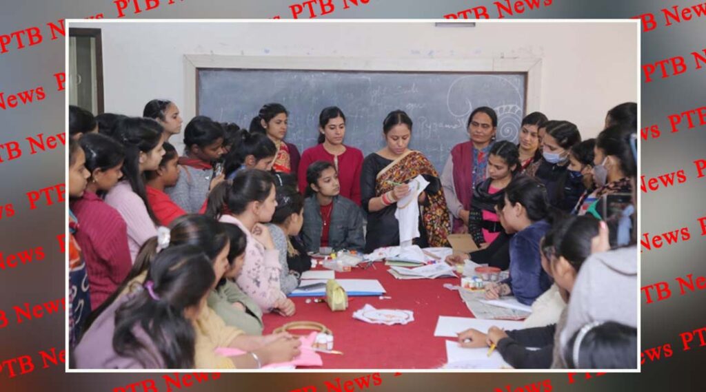 workshop on Textile Painting Techniques organized by the Department of Fashion Designing PCM SD College for Women Jalandhar