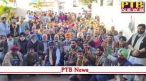 Shiromani Akali Dal in Jalandhar cant constituency In village Khambra 15 families left Shiromani Akali Dal and joined Congress