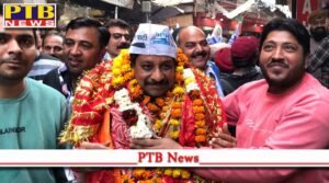 Electoral padyatra in Attari Bazar taken out by Aam Party candidate Raman Arora from Jalandhar Central constituency got huge support