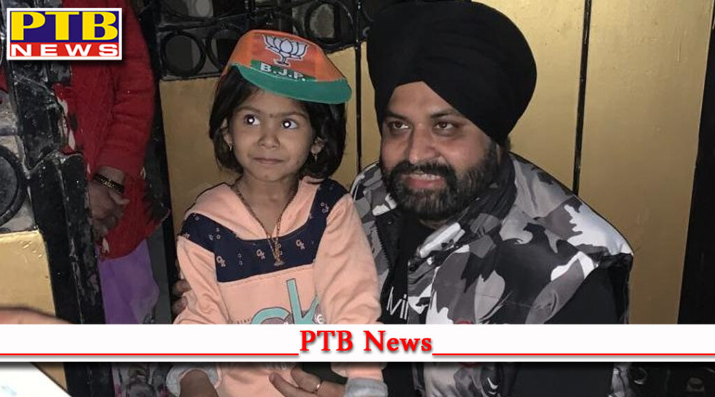 election campaign of BJP candidate Sarabjit Singh Makkar, Cantt Halka resonated with the slogan of Jai Shri Ram