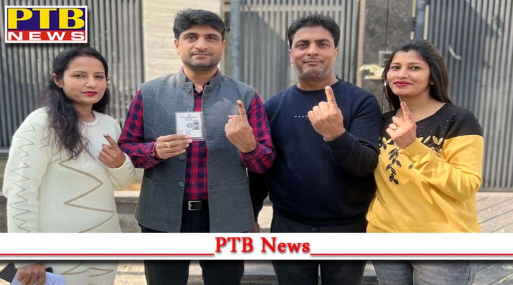 What percentage of votes cast till 6 pm in district Jalandhar What was the situation in light of what? Punjab
