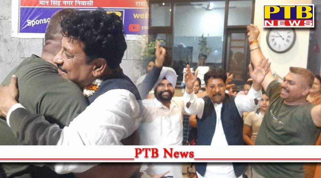 Mann Singh Nagar residents gave a grand welcome to MLA Raman Arora Raman Arora thanked everyone