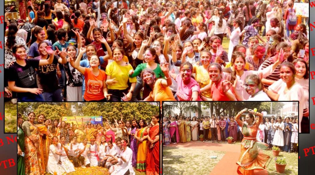KMV celebrates the festival of Holi with full zeal and enthusiasm