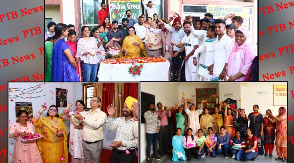 Green Holi celebration by St Soldier