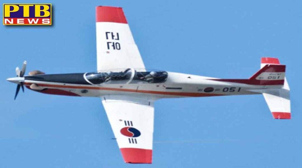 major accident two kt 1 trainer jets crashed after a heavy collision
