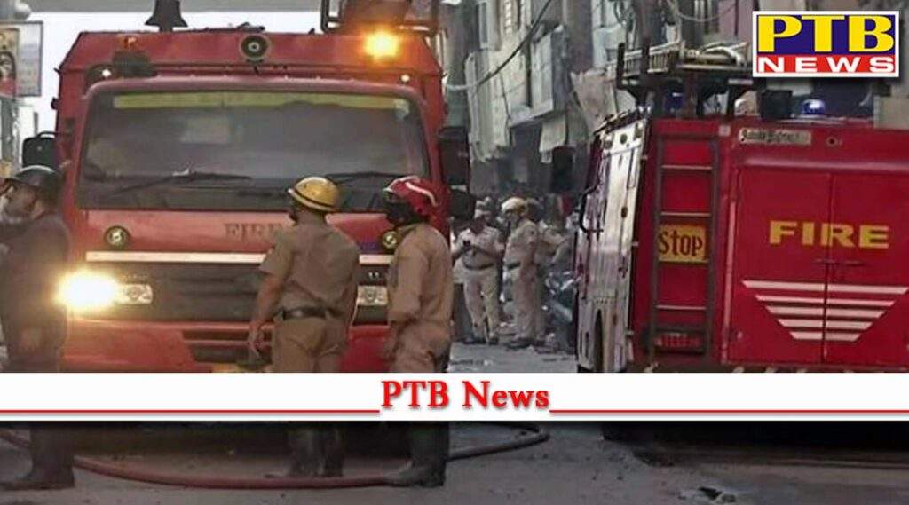 news delhi fire delhi fire shops azad market fire National