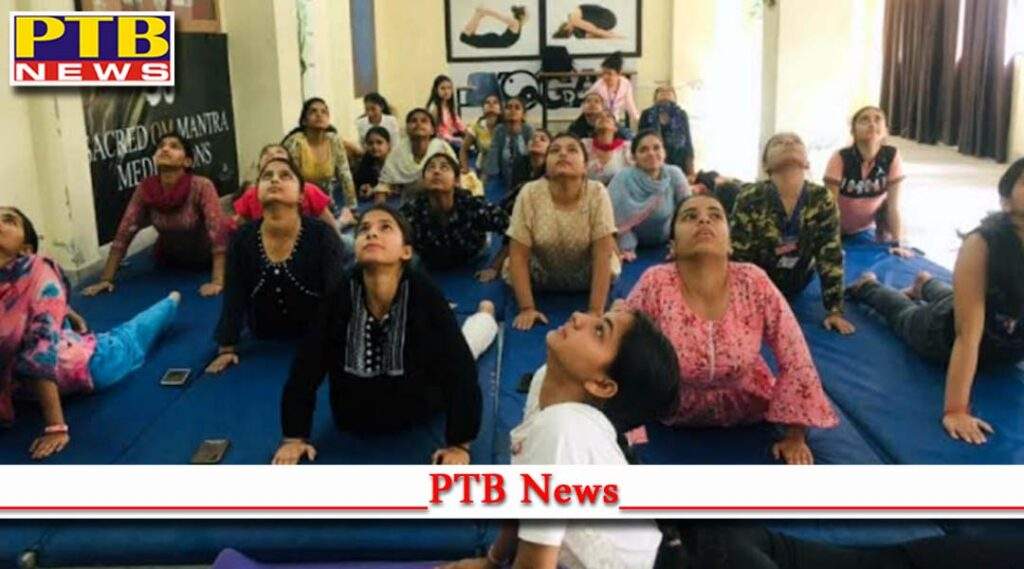 Various events organized by the Department of Yoga and Meditation at PCM SD College for Women Jalandhar on the occasion of International Yoga Day 2022