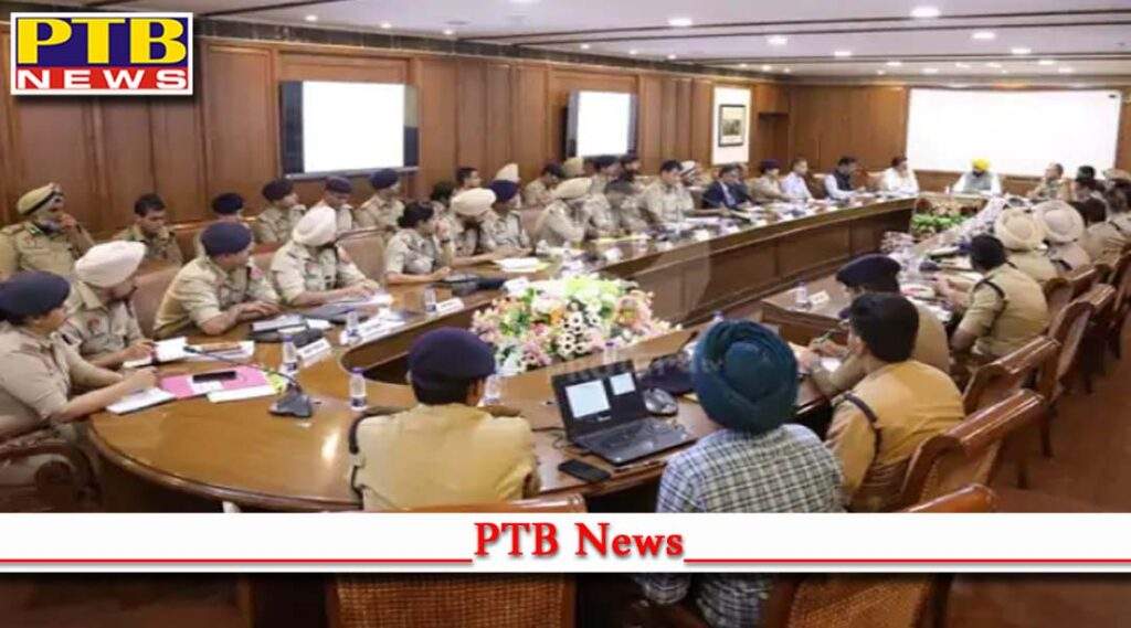 punjab cm bhagwant mann meeting updates with ssp and cp police officials in chandigarh