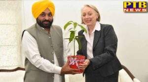 BRITISH DEPUTY HIGH COMMISSIONER CAROLINE ROWETT CALLS ON BHAGWANT MANN