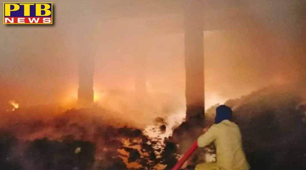 Massive fire in plastic factory goods worth lakhs burnt to ashes