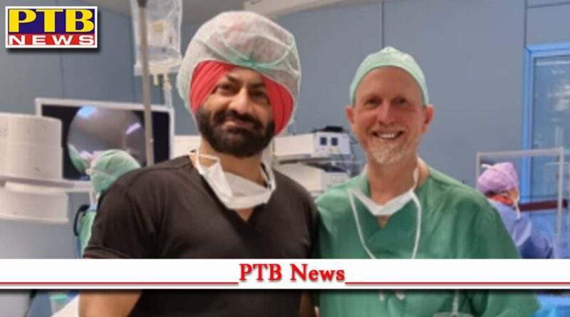 specialist of the famous Orthonova Hospital of Jalandhar Dr Harpreet Singh participates in spine surgery in Belgium
