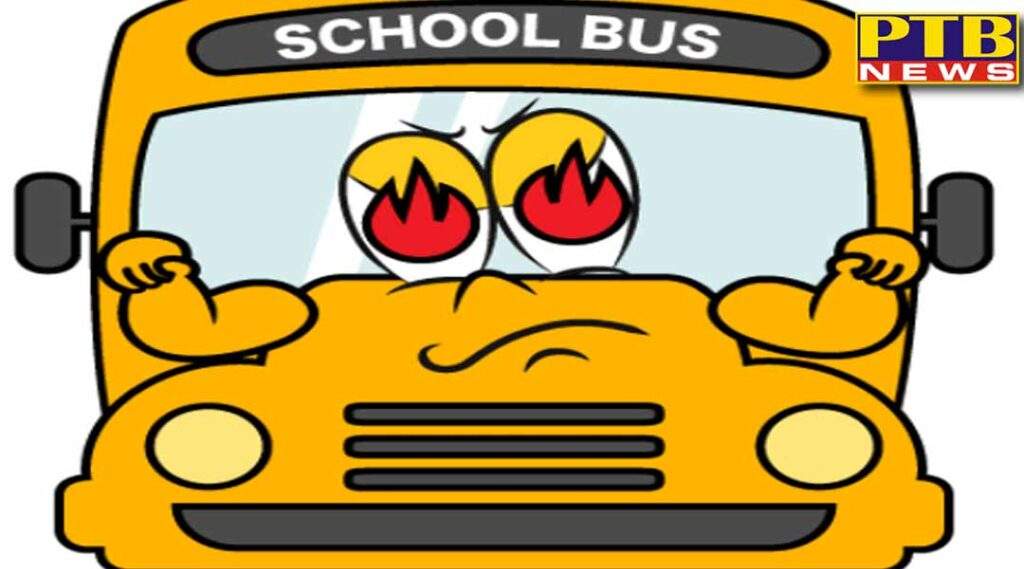 a school bus full of children fell into the burning stubble uncontrollably many children were scorched