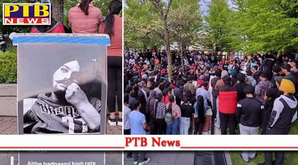 famous Singer sidhu moose wala killing punjabi youth protest in uk s surrey