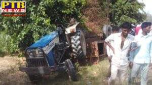 In a terrible road accident six people died more than thirty injured in a collision between a tanker and a tractor-trolley