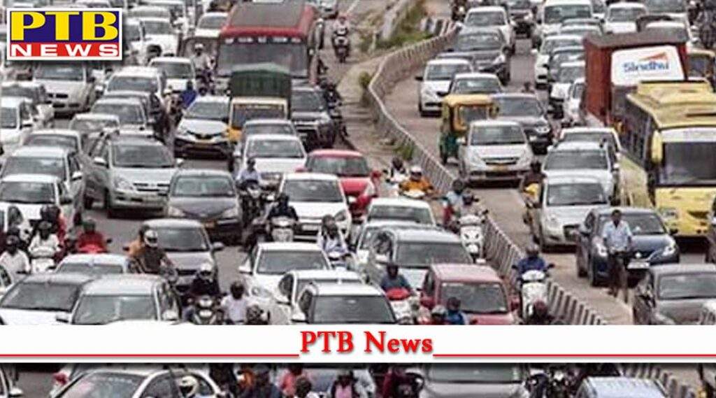 breaking news security tightened after announcement bharat bandh heavy jam at gurugram delhi border