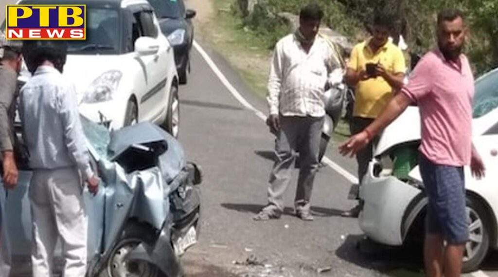 Two cars collided on the highway 7 people injured many in critical condition