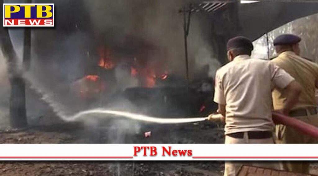 chandigarh furniture market fire news more than 11 shops gutted