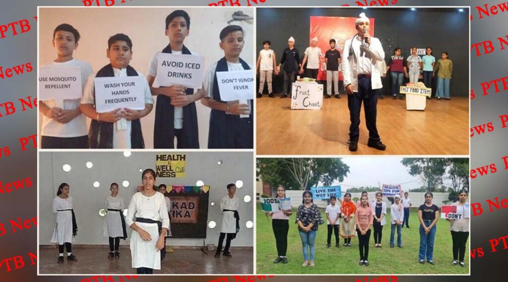 Students of 'Health and Wellness Club' of Innocent Hearts' spread awareness through 'Do's and Don'ts role play in Rainy Season