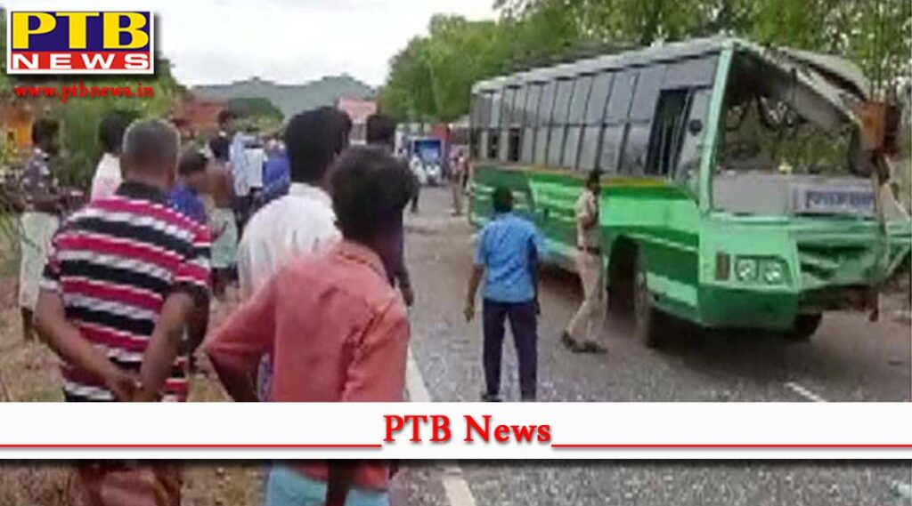 8 killed 10 injured in bus and lorry collision
