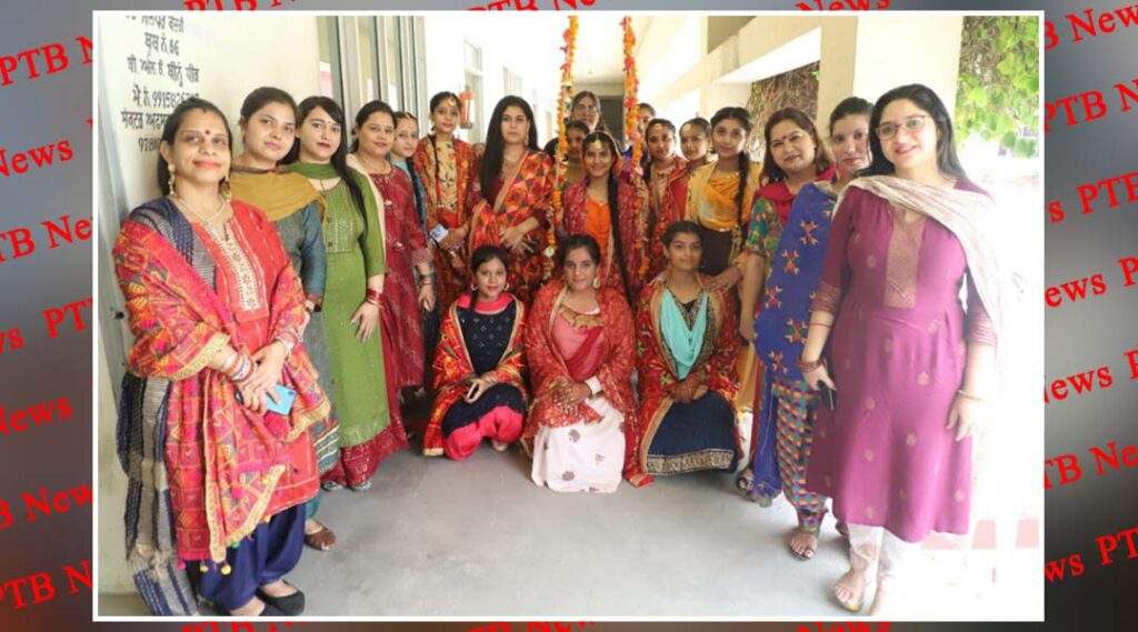 PCM SD Senior Secondary Collegiate School celebrated 'Teej' with great pomp