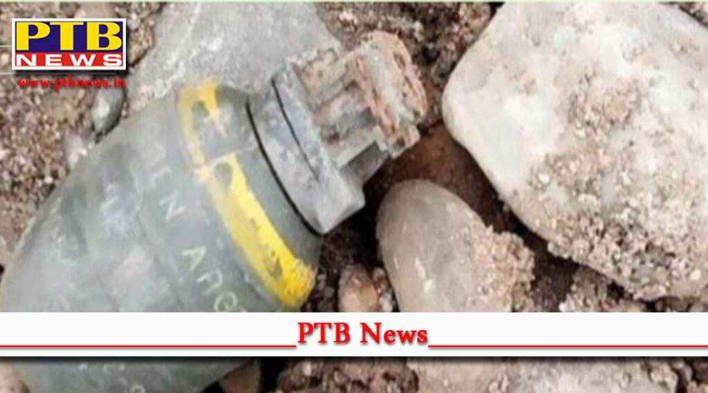 Live hand grenade found on Pathankot-Jalandhar National Highway created a stir