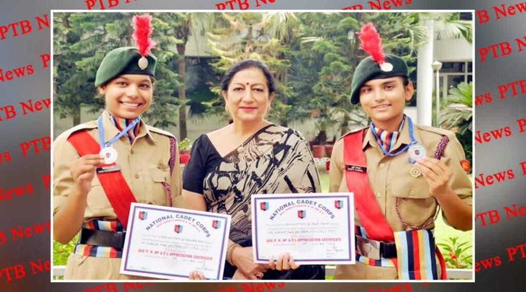 KMV’s NCC cadets Shruti Karwal and Harvinder Kaur participated in Independence Day celebrations at New Delhi