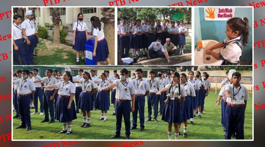 Students of Innocent Hearts take oath of cleanliness under Swachh, Swasth and Sashakt Bharat