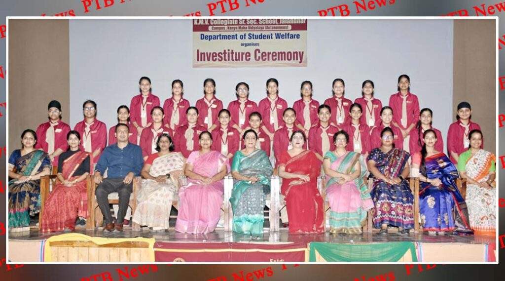 KMV Collegiate Sr. Sec. School organises Investiture Ceremony for Student Council 2022-23