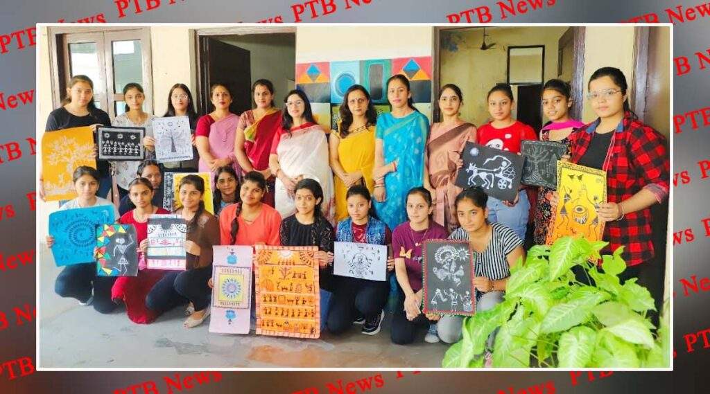 I-Social Club of PCM SD College for Women organized a painting competition under the program 'Ek Bharat Shreshtha Bharat'