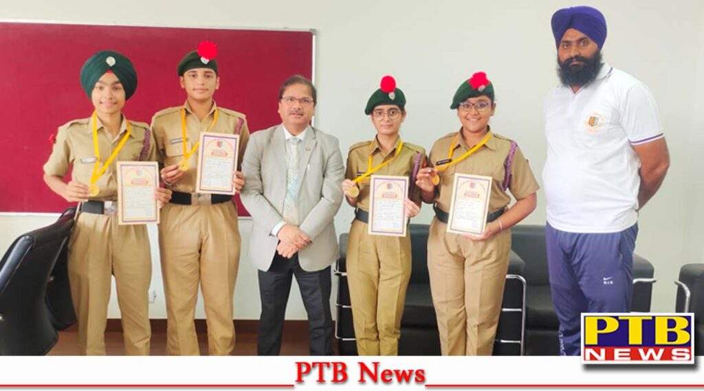 Four students of James Cambridge International School Hoshiarpur selected in the next camp for the Republic Day Parade