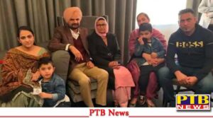 punjab amritsar news sidhu moosewala father mother meet sandeep nangal ambian family in uk