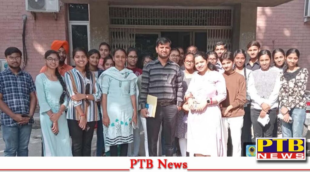 GNA University Organised Educational visit to Emerging Life Sciences Department GNDU Amritsar Punjab