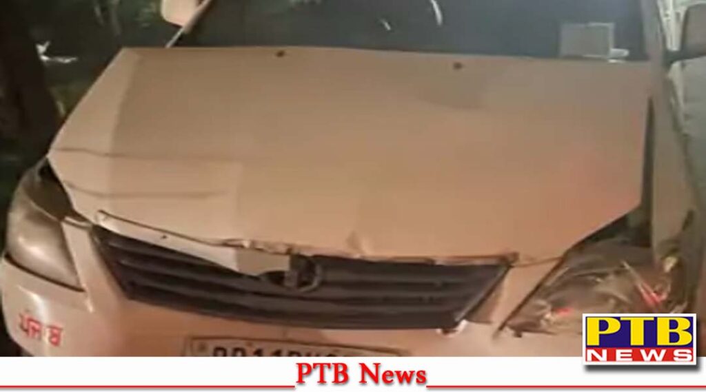 punjab news accident of faridkot mla in ludhiana safely pulled out of car Aam aadmi party mla Gurdit Singh Sekhon PTB Big Breaking news