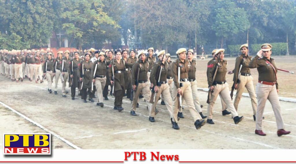 Jalandhar police commissioner IPS dr s bhoopati inspected the general parade at the police line Punjab