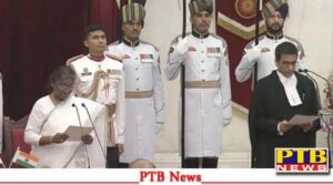 justice chandrachud became the new cji of the country president murmu administered oath delhi PTB Big News Exclusive