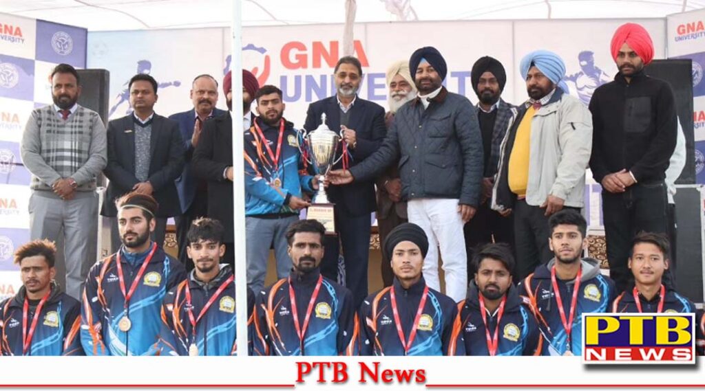 Football tournament was organized grandly in GNA University teams showcased their talent Phagwara PTB Big News