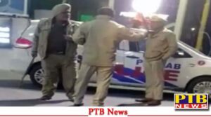 jalandhar police asi beaten up policeman guru nanak mission chowk video viral Big Breaking News PTB Big News