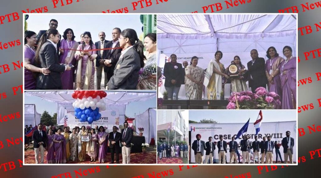 CBSE Regional Officer Dr Shvetta Arora inaugurated the Athletic Meet at Innocent Hearts School Loharan