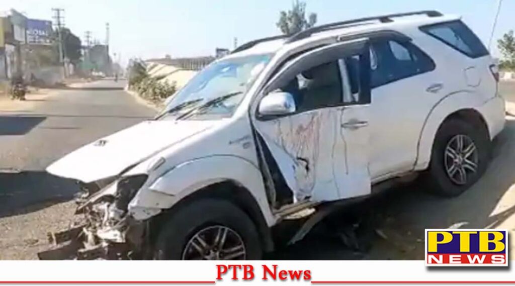 person got attacked moving fortuner car ludhiana three injured accident Punjab