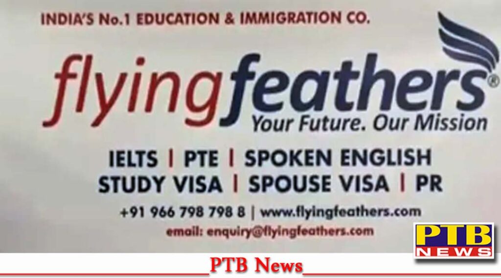 flying feathers Study Visa GST department raided AGI Building Jalandhar Office Punjab PTB Big Big Breaking News