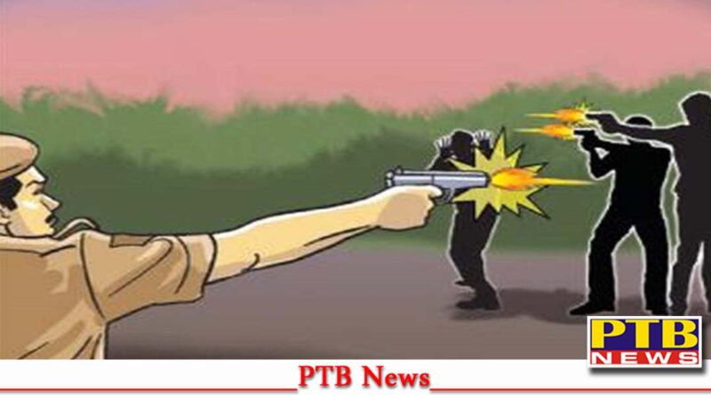 breaking news fierce encounter between police and gangsters