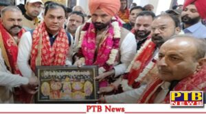 The state president of Congress Raja Vading bowed down at the famous Shaktipeeth Shri Siddha Devi Talab Temple Jalandhar Punjab