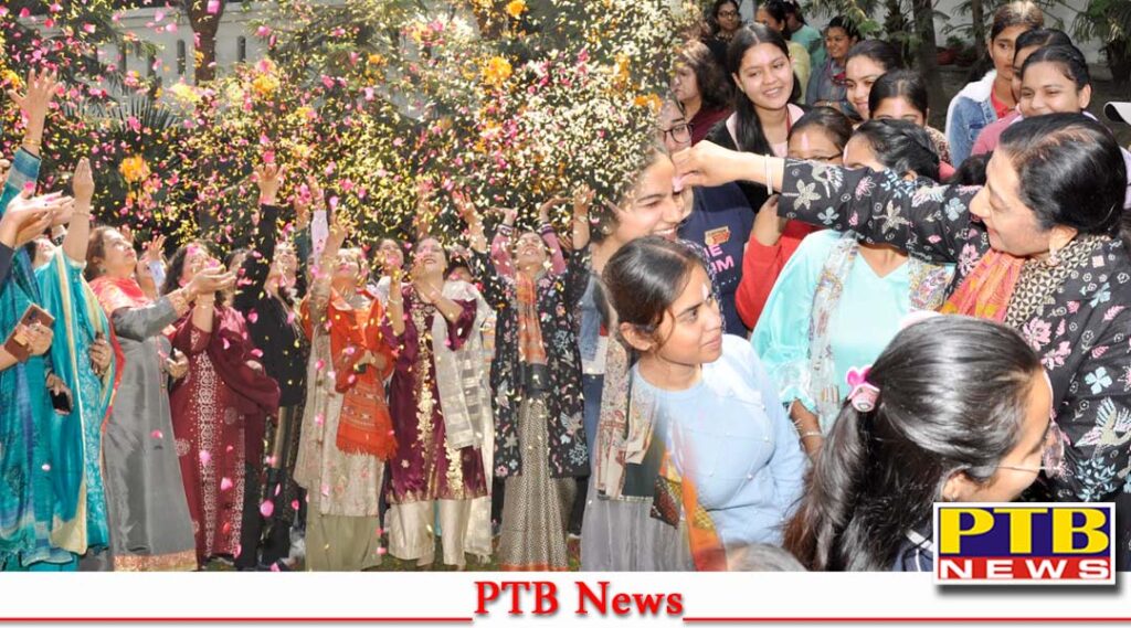 KMV Collage Jalandhar goes Eco-Friendly on the eve of Holi-the Festival of Colours