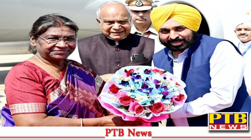 punjab amritsar president india droupadi murmu amritsar visit air india traffic root divert PTB News CM Punjab Bhagwant Mann