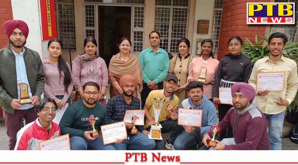 Lyallpur Khalsa College won the overall second runner up trophy from Tech Fest 2023 Jalandhar PTB News Breaking