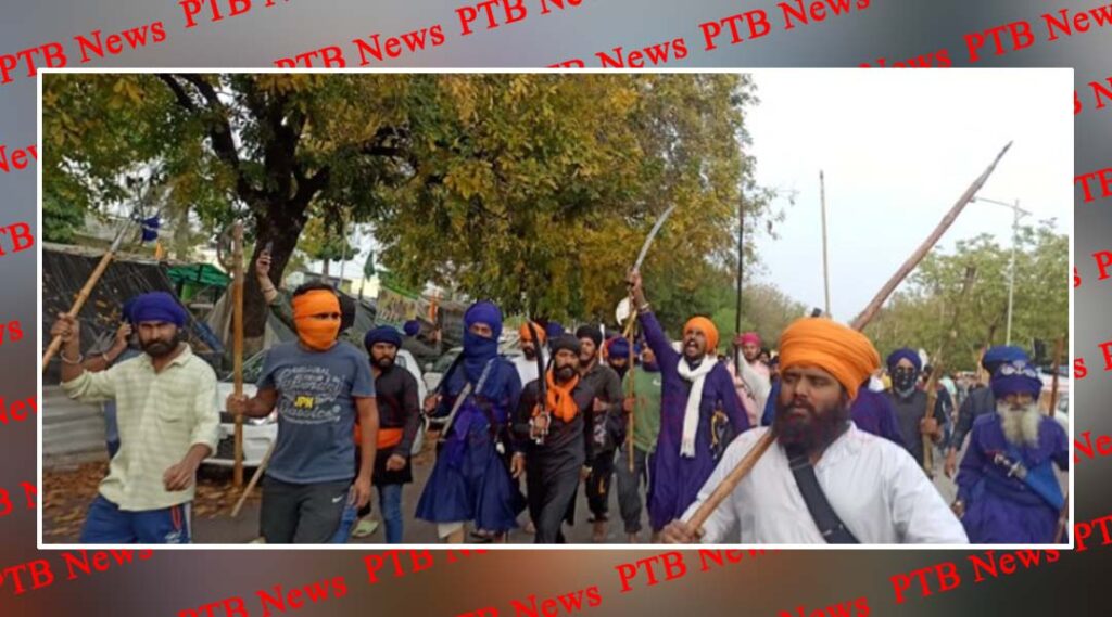 punjab supporters gathered mohali after amritpal Singh arrest Khalistani Punjab
