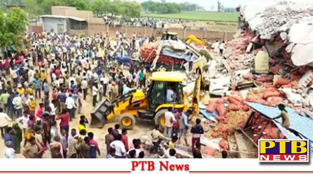 uttar pradesh sambhal cold store roof collapse 25 people may be trapped rescue operation going on Big Sad News