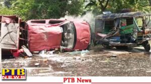 bihar governor rajendra vishwanath arlekar convoy accident hajipur vaishali going muzaffarpur Big Accident